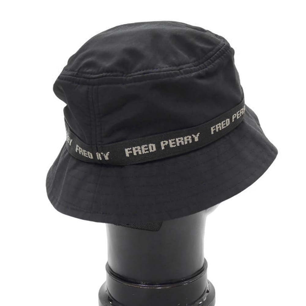FRED PERRY ブラック バケットハット L FRED PERRY ハット フレッドペリー メンズ レディース バケット